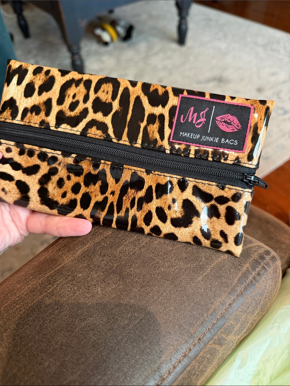 Makeup Junkie Bag Small Vinyl Clutch